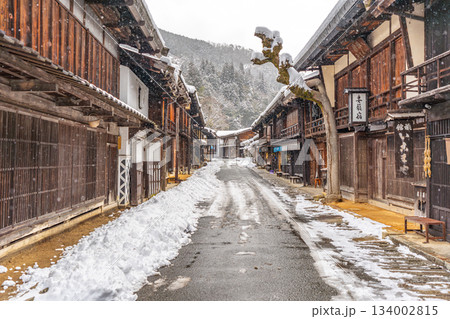 妻籠宿　雪景色 134002815