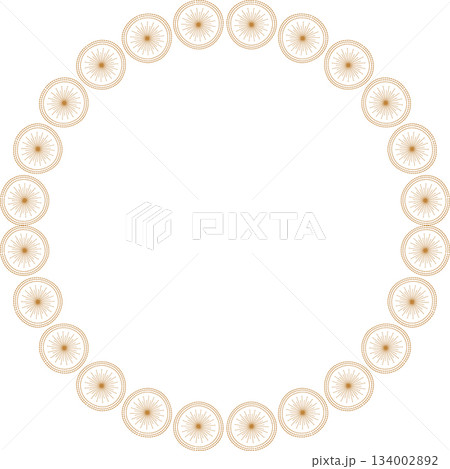 Round frames with stars. Stars in circle vector illustration graphic design. Frame with empty space Round frames with stars. Stars in circle vector illustration graphic design. Frame with empty space 134002892