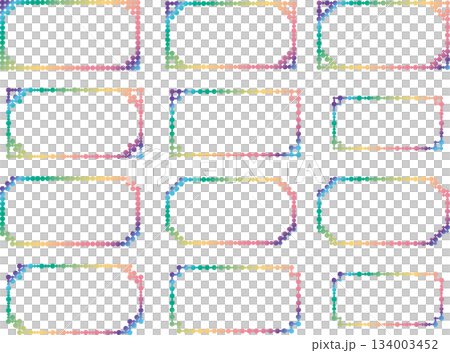 圓形，方角 F3，21 彩虹色 134003452