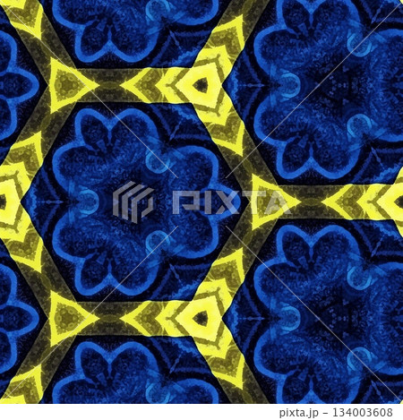 Vibrant design inspired by the Ukraine flag with bold blue and yellow colors, perfect for patriotic artwork, digital prints, apparel, and creative projects celebrating national pride 134003608