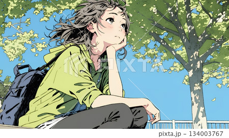 5月病の若い女子大学生