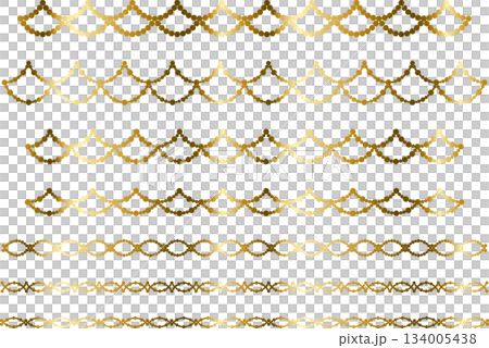 丸、半円ラインうろこ2、1金 134005438