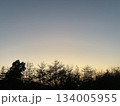 空が綺麗な日の冬の夕暮れ 134005955