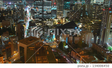 東京タワーより臨む港区(芝公園・麻布台・神谷町方面)の夜景 都市景観(2023年12月) 東京タワーより臨む港区(芝公園・麻布台・神谷町方面)の夜景 都市景観(2023年12月) 134006450