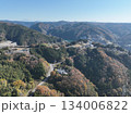 岐阜県八百津の紅葉 杉原千畝記念館付近のドローン撮影風景 134006822