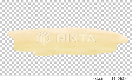 Watercolor illustration of yellow sand. Abstract image of a horizontal strip of sand on an isolated background. A clipart for summer design, farm and countryside decoration. Watercolor illustration of yellow sand. Abstract image of a horizontal strip of sand on an isolated background. A clipart for summer design, farm and countryside decoration. 134006825