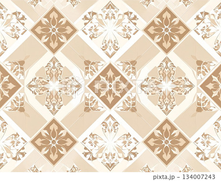 Sleek design Ceramic tiles with geometric patterns. Material for interior in natural color. Texture of building materials. Design mockup and background. Sleek design Ceramic tiles with geometric patterns. Material for interior in natural color. Texture of building materials. Design mockup and background. 134007243
