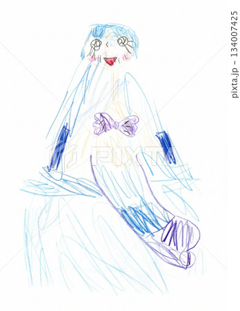 幼稚園児が描いた夏の人魚姫(マーメイド) 幼稚園児が描いた夏の人魚姫(マーメイド) 134007425