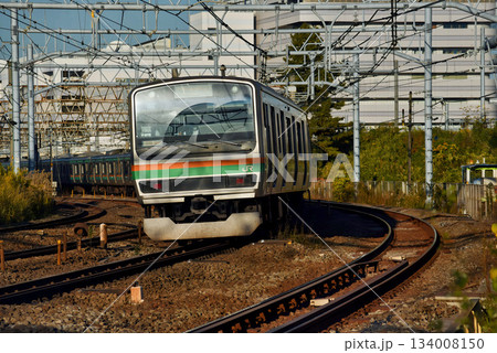 東海道線の走る風景　藤沢～大船間 134008150