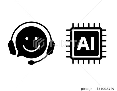 AI おしゃべり アイコン AI おしゃべり アイコン 134008319