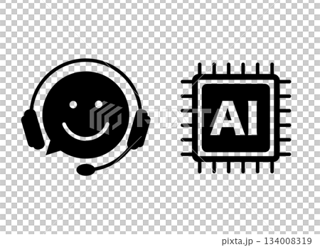 AI おしゃべり アイコン AI おしゃべり アイコン 134008319