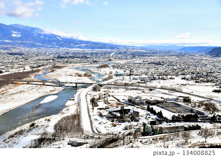 上田市街地を望む(長野県上田市)【2023.2】 134008825