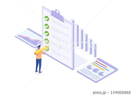 Complete project task, getting things done,...のイラスト素材 [134008868] - PIXTA