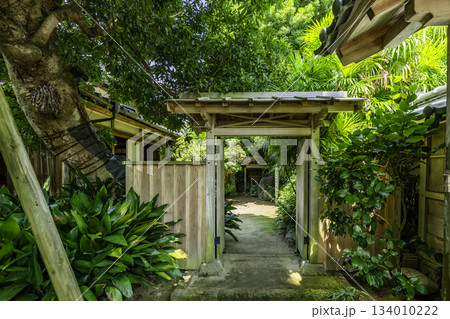 出水麓　武家屋敷竹添邸　庭門　鹿児島県出水市 134010222