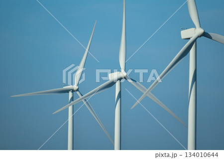 Wind turbine in nature with good weather 134010644