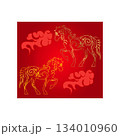 Gold leaf horse 134010960