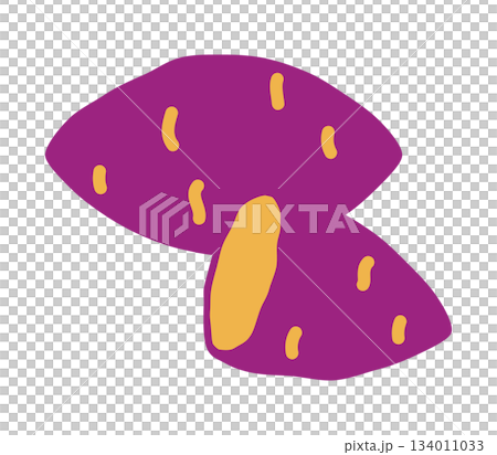 地瓜和烤地瓜的簡單圖示 地瓜和烤地瓜的簡單圖示 134011033