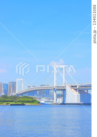 東京都港区、レインボーブリッジの風景 134011088