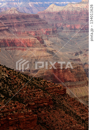 Hazy Sky Day At The Grand Canyon Arizona 134011626