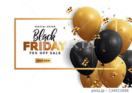 Black Friday sale banner 134011686