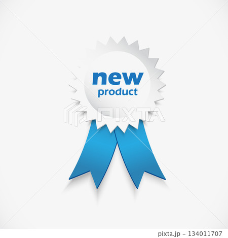 "NEW" Tag And Ribbons. eps10 vector 134011707