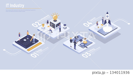 Modern Isometric Infographics design Modern Isometric Infographics design 134011936