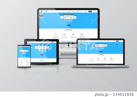 Responsive Screen Mockups Responsive Screen Mockups 134011938