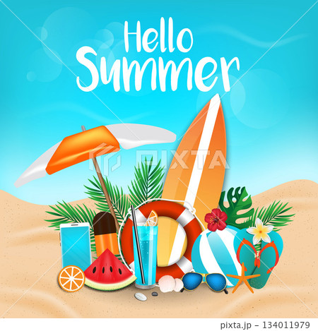 Summer background 2018 3 134011979