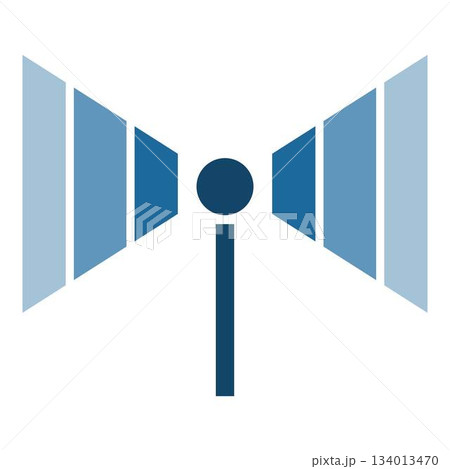 Signal expanding from source to multiple destinations reaching target audience Signal expanding from source to multiple destinations reaching target audience 134013470