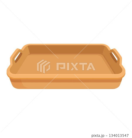 Chef meal tray icon cartoon vector. Container design plastic Chef meal tray icon cartoon vector. Container design plastic 134013547