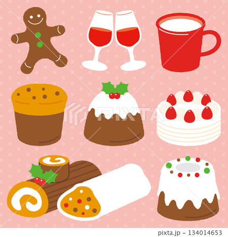 ホリデーシーズンのごちそう お菓子と飲み物 ホリデーシーズンのごちそう お菓子と飲み物 134014653
