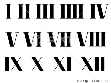 時計用ローマ数字 134016045