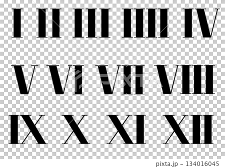 時計用ローマ数字 134016045