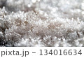Snowflake sparkling close-up with shining stars abstract winter glitter background 134016634