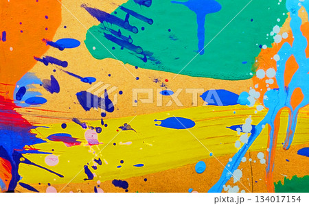 絵具が垂れた抽象アート背景_251207_14 絵具が垂れた抽象アート背景_251207_14 134017154