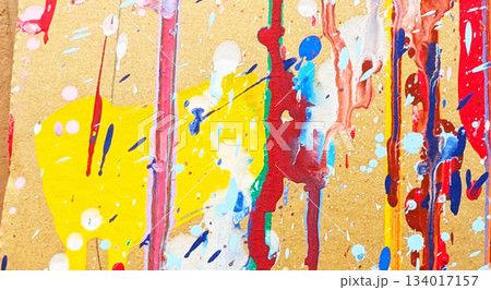 絵具が垂れた抽象アート背景_251207_17_A 絵具が垂れた抽象アート背景_251207_17_A 134017157