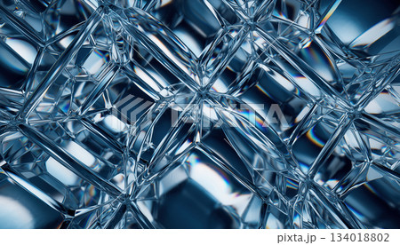 クリスタルのようなガラス質感の抽象テクスチャ背景 クリスタルのようなガラス質感の抽象テクスチャ背景 134018802