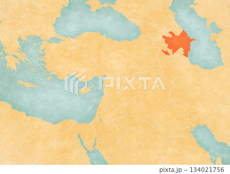 Map of Near East - Azerbaijan 134021756
