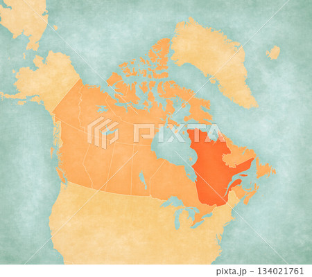 Map of Canada - Quebec 134021761