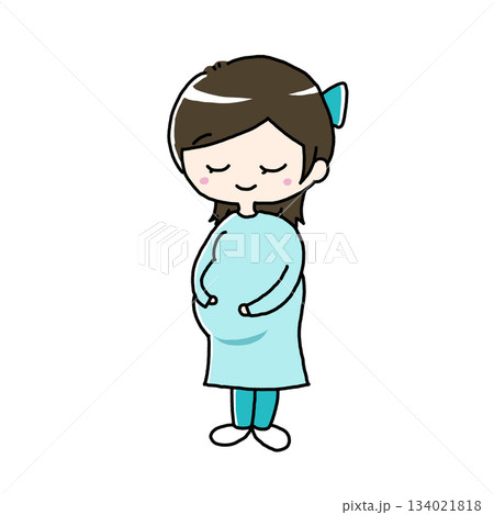 妊婦さんのイラスト 妊婦さんのイラスト 134021818