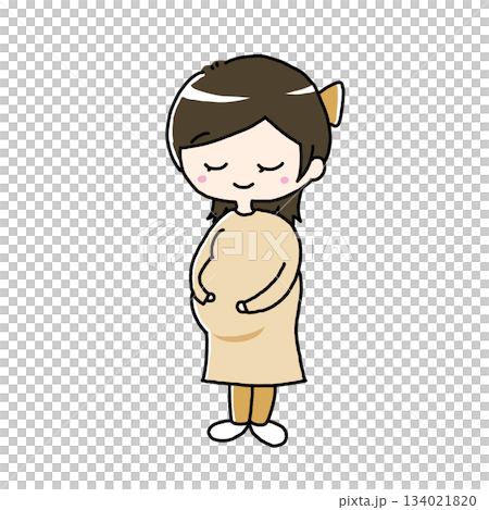 孕婦的例證 134021820