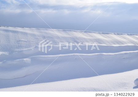 豪雪地方のビニールハウス 豪雪地方のビニールハウス 134022929