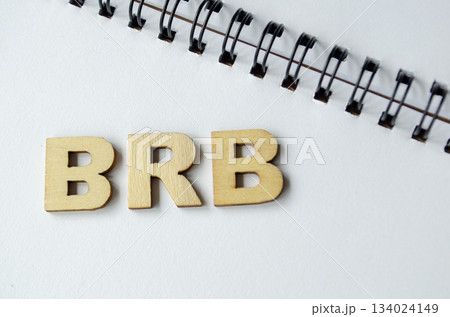 Be Right Back in short form on notepad. 134024149