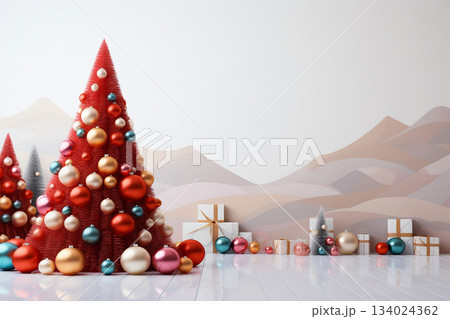 Wonderful Christmas tree with customizable space for text or message. Wonderful Christmas tree with customizable space for text or message. 134024362