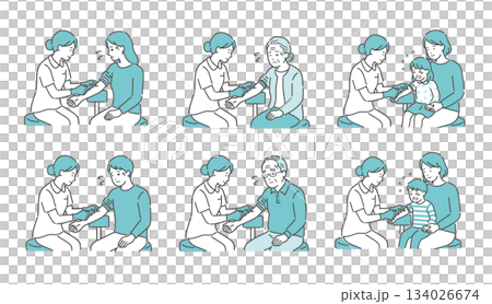 一套適用於所有年齡層患者的方案，旨在緩解他們對採血和注射的焦慮或緊張情緒。 134026674