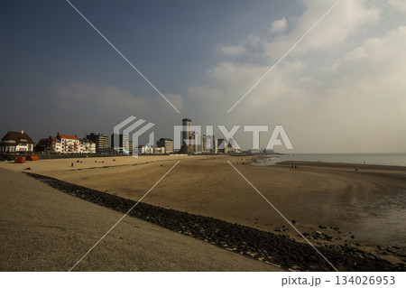 Cityscape with the boulevard of Vlissingen, the Netherlands. Cityscape with the boulevard of Vlissingen, the Netherlands. 134026953