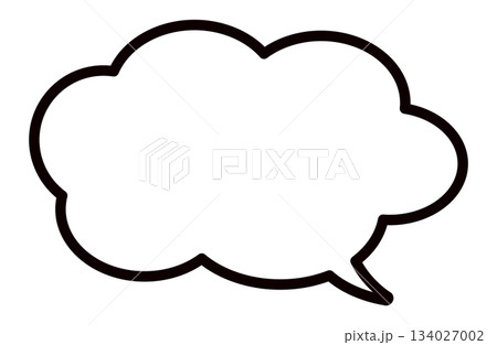 シンプルな吹き出し 134027002