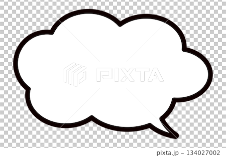 シンプルな吹き出し 134027002