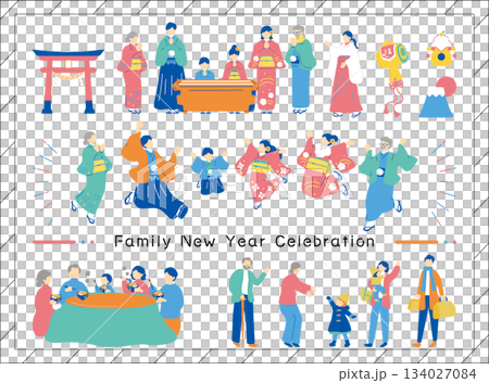 New Year 's family 134027084