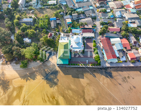 Aerial view village in Phuket Thailand nature background Aerial view village in Phuket Thailand nature background 134027752